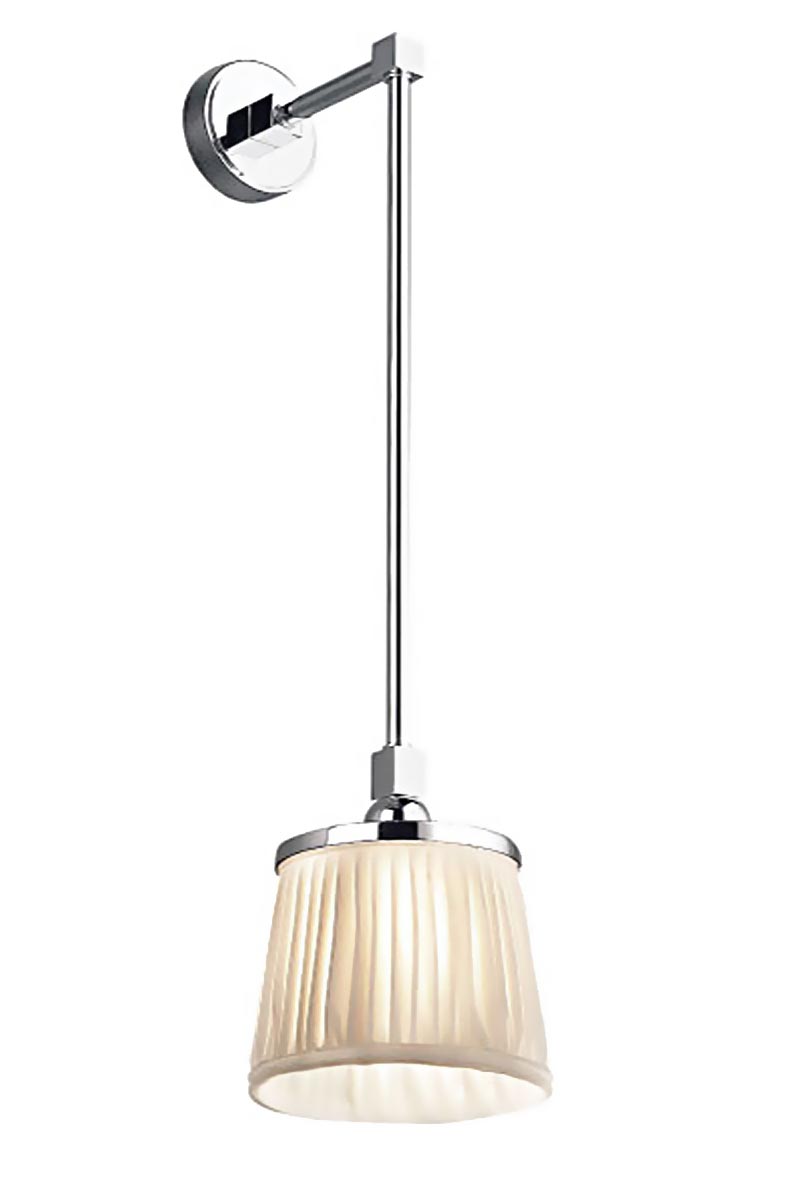 Delos wall lamp chrome and ivory. Jacques Garcia. 