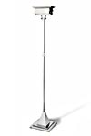 Freud floor lamp style classic bronze chrome rectangular shape. Jacques Garcia. 