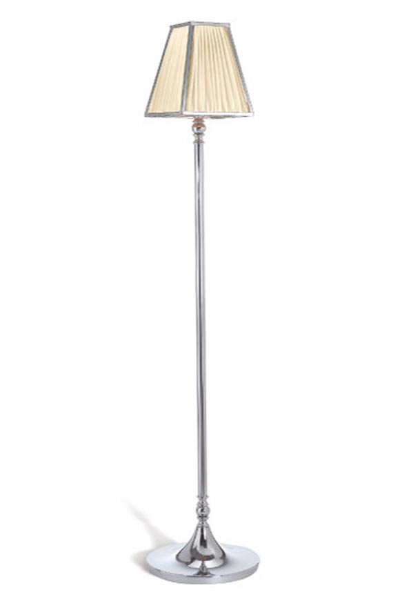 New Marengo reading lamp chrome and ivory silk. Jacques Garcia. 