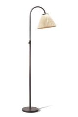 Salome telescopic reading light bronze antique and ivory pleated silk. Jacques Garcia. 
