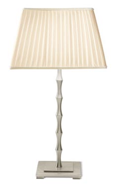 Jane satin silver lamp ivory shades. Jacques Garcia. 