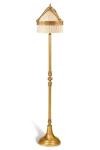 Alfred reading lamp in gilded bronze and ivory silk. Jacques Garcia. 