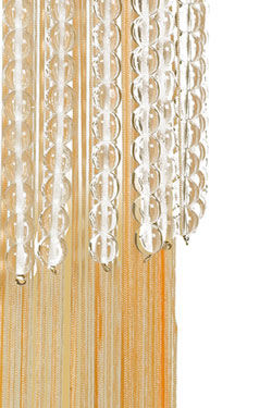 Wall lamp Medusa ivory and gold threads. Jacques Garcia. 