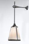 Black and ivory pleated silk lantern wall lamp Domitian. Jacques Garcia. 