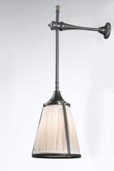 Domitian black lantern and ivory pleated silk wall lamp. Jacques Garcia. Domitian black lantern and ivory pleated silk wall lamp. Jacques Garcia.