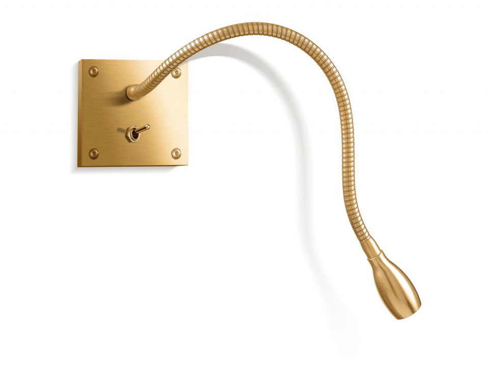 OhLaLa bedside wall lamp in gold. Jacques Garcia. 