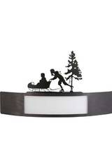 Luge Applique avec fenêtre marron foncé. JP Ryckaert. Luge Applique avec fenêtre marron foncé. JP Ryckaert.