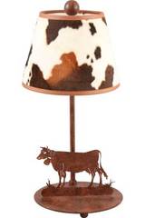Peau de vache Lampe motif vache. JP Ryckaert. Peau de vache Lampe motif vache. JP Ryckaert.