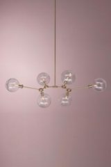 Lustre constellation 6 lumières doré collection Ora. KAIA. Lustre constellation 6 lumières doré collection Ora. KAIA.