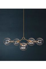 Ora lustre constellation 6 lumières doré en étoile. KAIA. Ora lustre constellation 6 lumières doré en étoile. KAIA.