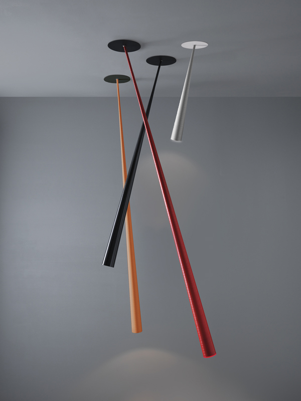 Drink Ceiling Light In Black Carbon 63cm Karboxx Luminaires