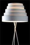 White floor lamp in honeycomb fabric Babel. Karboxx. 