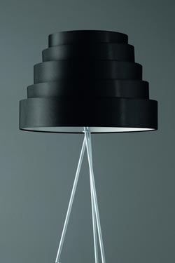 White floor lamp in honeycomb fabric Babel. Karboxx. 