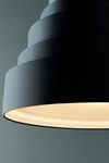 Black pendant in honeycomb fabric Babel. Karboxx. 