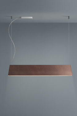 Blonde geometric pendant corten finish 126cm. Karboxx. 