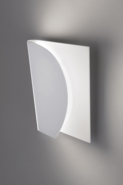 Swivel wall lamp in white metal. Karboxx. 