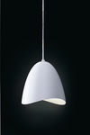 Mirage pendant white bell and LED lighting. Karboxx. 