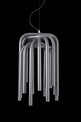 Pipes anthracite grey tubes pendant. Karboxx. Pipes anthracite grey tubes pendant. Karboxx.