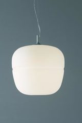 White frosted glass globe white Afra collection Pendant. Karboxx. 