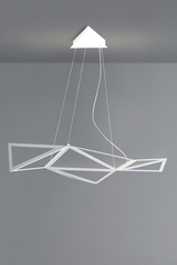 Starlight suspension au design graphique en aluminium blanc . Karboxx. Starlight suspension au design graphique en aluminium blanc . Karboxx.