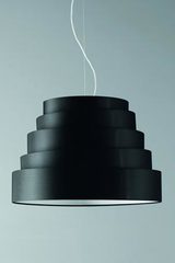 Suspension noire en tissu nid d Suspension noire en tissu nid d