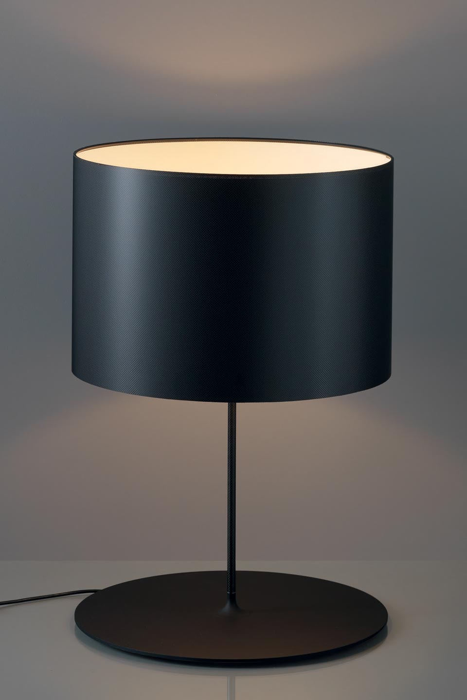 large orange table lamp