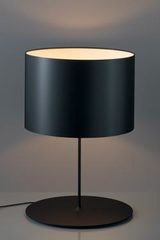 Large Half Moon in Black Carbon Fiber table lamp Ivory interior of lampshade. Karboxx. Large Half Moon in Black Carbon Fiber table lamp Ivory interior of lampshade. Karboxx.