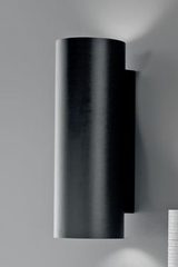 Black carbon fiber wall light Tube 40cm. Karboxx. 
