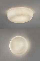 Ola white fiberglass wall light. Karboxx. 