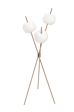 Kushi 3-light floor lamp gold. kdln. 