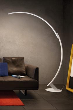 Kyudo large black arch floor lamp. kdln. 