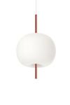 Kushi suspension boule de verre 16cm et noir. kdln. 