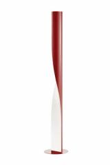 Evita lampadaire contemporain en torsade rouge. kdln. Evita lampadaire contemporain en torsade rouge. kdln.
