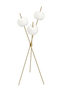 Kushi 3-light floor lamp gold. kdln. 