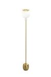 Opyo floor lamp in white opal blown glass and gold metal. kdln. 
