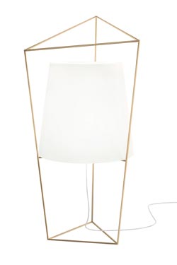 Tatu white and brass table lamp. kdln. 