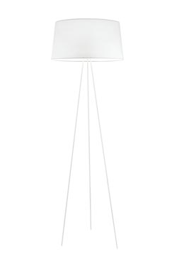 Tripod lampadaire trépied classique blanc. kdln. 