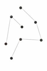 Azou wall lamp with black marble discs 3 lights. kdln. 