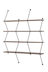 CLIMB walnut wood shelf. La Chance. CLIMB walnut wood shelf. La Chance.