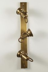 AP66 3-light linear ceiling or wall light in aged brass . Latoaria. AP66 3-light linear ceiling or wall light in aged brass . Latoaria.