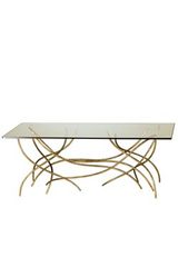 Golden coffee table Sarment . Le Dauphin. Golden coffee table Sarment . Le Dauphin.