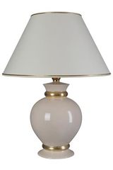 Ceramic beige and gold table lamp Lef . Le Dauphin. Ceramic beige and gold table lamp Lef . Le Dauphin.