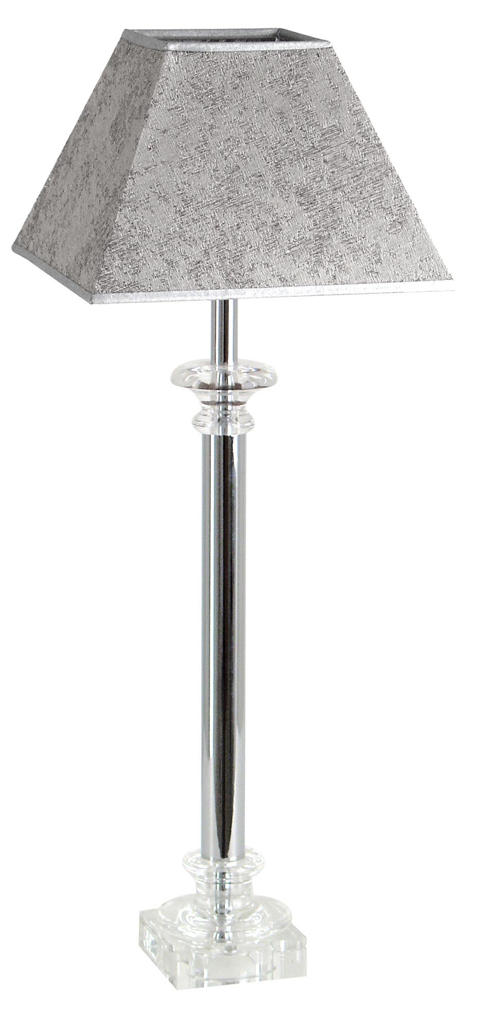 chrome and glass table lamps