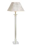 Table lamp gold ivory moire shades in optical glass Bucigny Or. Le Dauphin. 