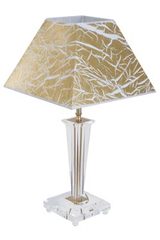 Golden and optical glass table lamp Viana Or. Le Dauphin. Golden and optical glass table lamp Viana Or. Le Dauphin.
