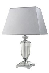 Gray fabric and optical glass table lamp Carma AG. Le Dauphin. Gray fabric and optical glass table lamp Carma AG. Le Dauphin.