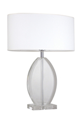 Honorine B clear glass table lamp. Le Dauphin. Honorine B clear glass table lamp. Le Dauphin.
