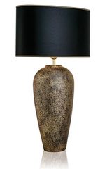 Large gold and black ceramic table lamp Helenara. Le Dauphin. Large gold and black ceramic table lamp Helenara. Le Dauphin.