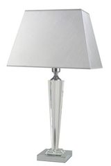 Large optic glass and gray fabric lamp Celya Ag. Le Dauphin. Large optic glass and gray fabric lamp Celya Ag. Le Dauphin.