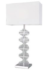 Large optical glass table lamp Artica. Le Dauphin. Large optical glass table lamp Artica. Le Dauphin.